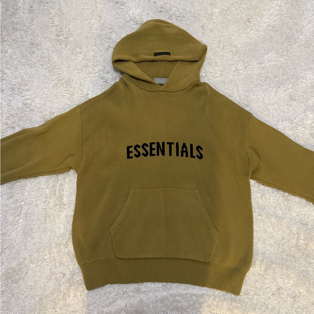 Essentials Khaki Hoodie for Men